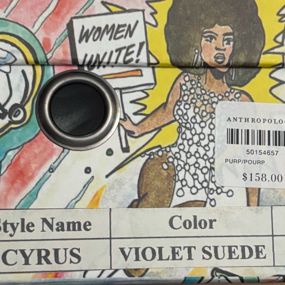 NIB Jeffrey Campbell Violet Suede Cyrus Mules 9.5 - Picture 9 of 9